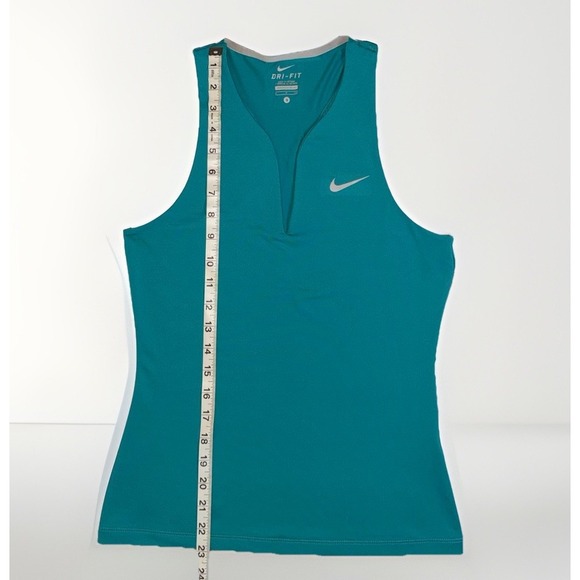 Nike Dri-Fit Stay Cool Pure Tennis Tank Top Teal Women's Size Small - Picture 3 of 9
